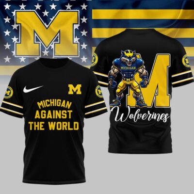 Michigan Wolverines | Premium NCAA My Team Against The World T-shirt