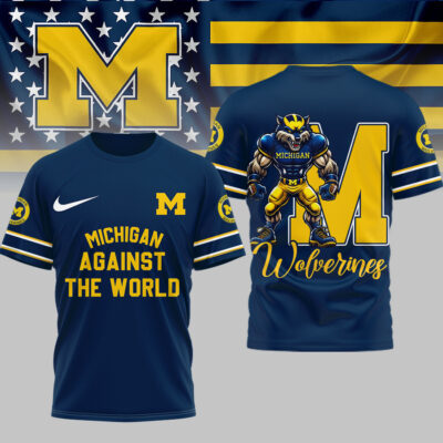 Michigan Wolverines | Premium NCAA My Team Against The World T-shirt