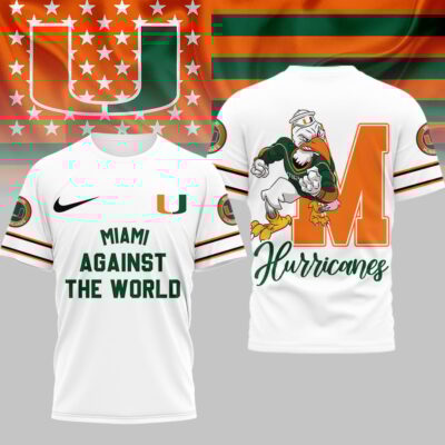 Miami Hurricanes | Premium NCAA My Team Against The World T-shirt