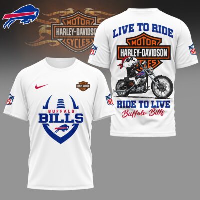 Buffalo Bills | Premium NFL Snoopy Harley Davidson 3D Shirt