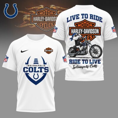 Indianapolis Colts | Premium NFL Snoopy Harley Davidson 3D Shirt