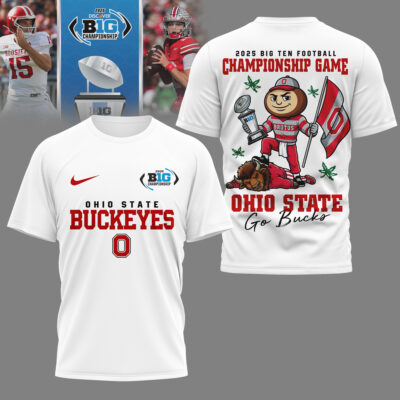 Ohio State Buckeyes | Premium NCAA 2025 Big Ten Football Championship Game 3D Shirt NY