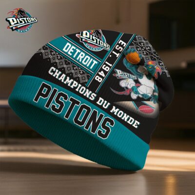 Detroit Pistons | Premium NBA Champions Du Monde Beanie Hat
