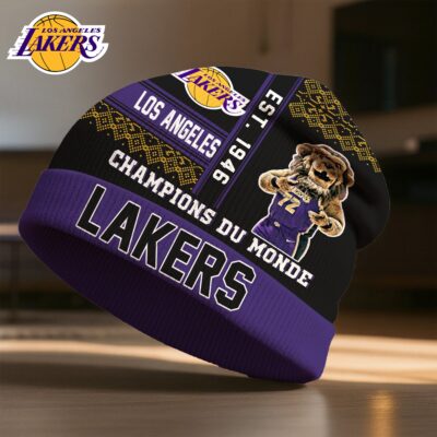 Los Angeles Lakers | Premium NBA Champions Du Monde Beanie Hat