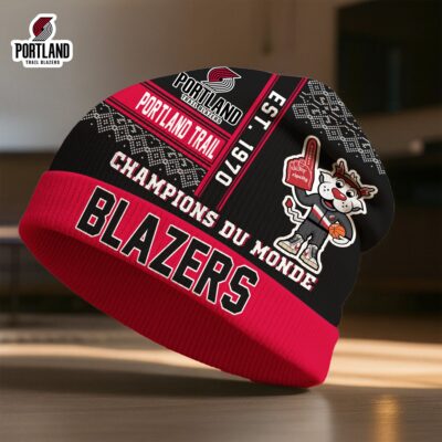 Portland Trail Blazers | Premium NBA Champions Du Monde Beanie Hat