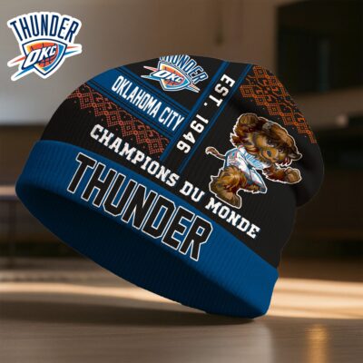 Oklahoma City Thunder | Premium NBA Champions Du Monde Beanie Hat