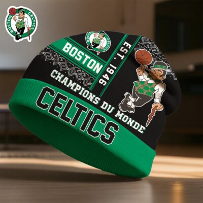 Boston Celtics | Premium NBA Champions Du Monde Beanie Hat