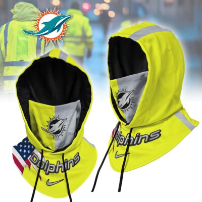 Miami Dolphins | Premium NFL Safety Hi-Vis Hooded Gaiter - 4XL