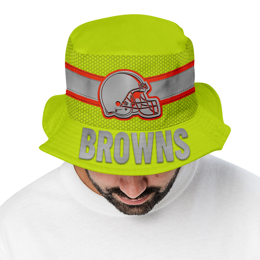 Cleveland Browns | Premium NFL Hi-Vis Reflective Bucket Hat - Image 2