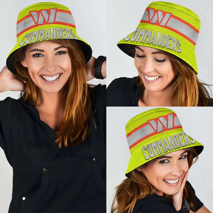 Washington Commanders | Premium NFL Hi-Vis Reflective Bucket Hat - Image 3