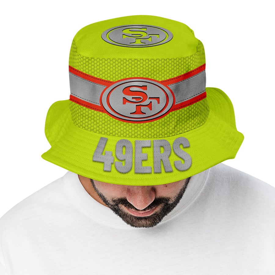 San Francisco 49ers | Premium NFL Hi-Vis Reflective Bucket Hat - Image 2