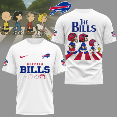Buffalo Bills | Premium NFL Snoopy Abbey Road 3D Shirt