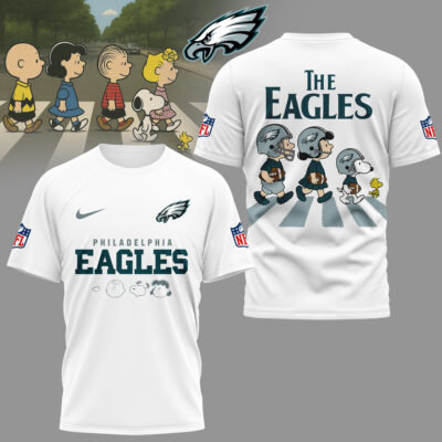 Philadelphia Eagles | Premium NFL Snoopy Abbey Road 3D Shirt