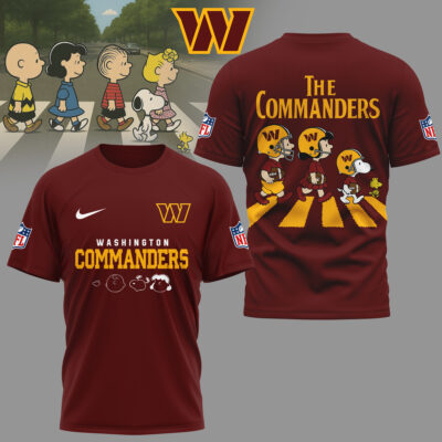 Washington Commanders | Premium NFL Snoopy Abbey Road 3D Shirt