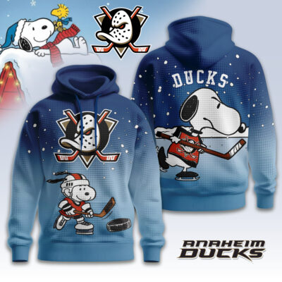 Anaheim Ducks | Premium NHL Snoopy Hockey 3D Waffle Hoodie