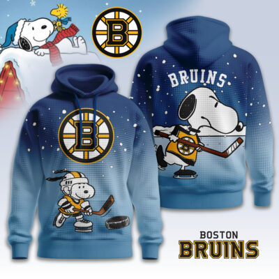 Boston Bruins | Premium NHL Snoopy Hockey 3D Waffle Hoodie