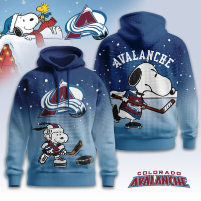 Colorado Avalanche | Premium NHL Snoopy Hockey 3D Waffle Hoodie