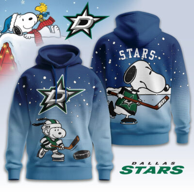 Dallas Stars | Premium NHL Snoopy Hockey 3D Waffle Hoodie