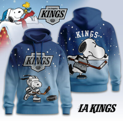 Los Angeles Kings | Premium NHL Snoopy Hockey 3D Waffle Hoodie - 5XL