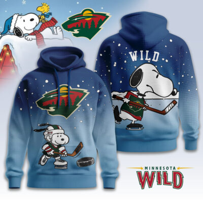 Minnesota Wild | Premium NHL Snoopy Hockey 3D Waffle Hoodie