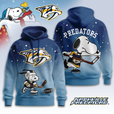 Nashville Predators | Premium NHL Snoopy Hockey 3D Waffle Hoodie