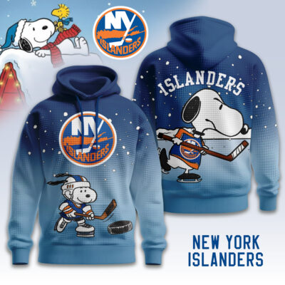 New York Islanders | Premium NHL Snoopy Hockey 3D Waffle Hoodie