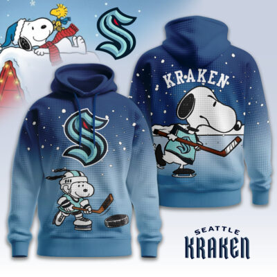 Seattle Kraken | Premium NHL Snoopy Hockey 3D Waffle Hoodie