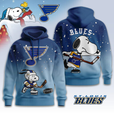 St. Louis Blues | Premium NHL Snoopy Hockey 3D Waffle Hoodie