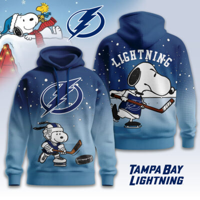 Tampa Bay Lightning | Premium NHL Snoopy Hockey 3D Waffle Hoodie - 5XL