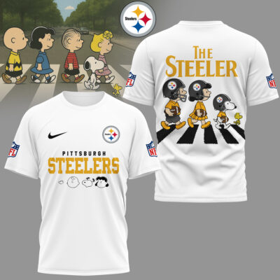 Pittsburgh Steelers | Premium NFL Snoopy Abbey Road 3D Shirt