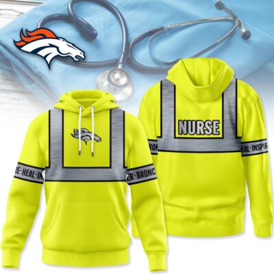 Denver Broncos | Premium NFL Nurse Safety Hi Vis Hoodie
