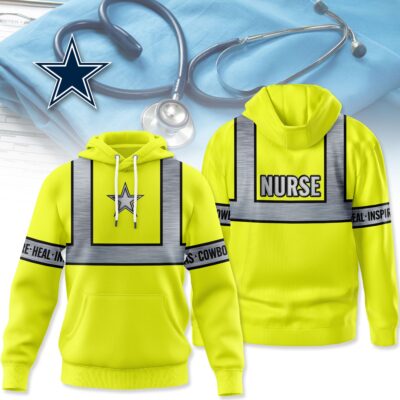 Dallas Cowboys | Premium NFL Nurse Safety Hi Vis Hoodie