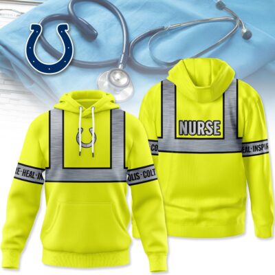 Indianapolis Colts | Premium NFL Nurse Safety Hi Vis Hoodie