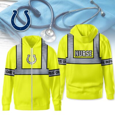 Indianapolis Colts | Premium NFL Nurse Safety Hi Vis Hoodie