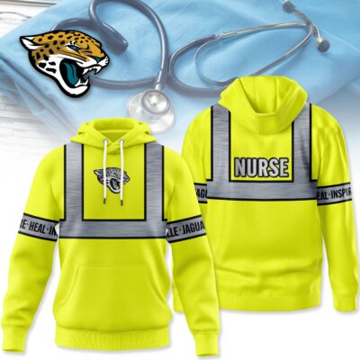 Jacksonville Jaguars | Premium NFL Nurse Safety Hi Vis Hoodie