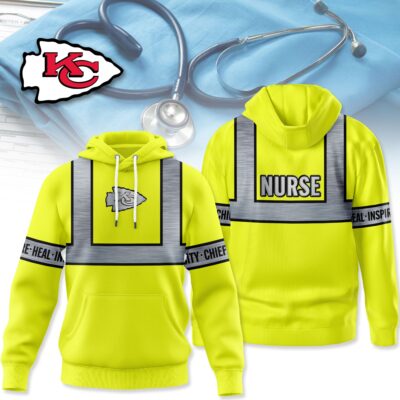 Kansas City Chiefs | Premium NFL Nurse Safety Hi Vis Hoodie