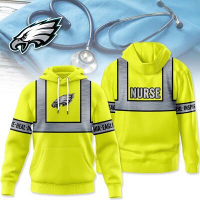 Philadelphia Eagles | Premium NFL Nurse Safety Hi Vis Hoodie