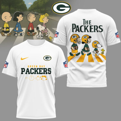Green Bay Packers | Premium NFL Snoopy Abbey Road 3D Shirt