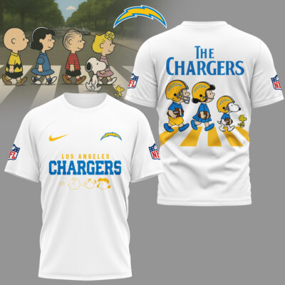 Los Angeles Chargers | Premium NFL Snoopy Abbey Road 3D Shirt