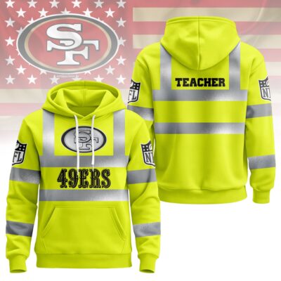 San Francisco 49ers | Premium NFL Teacher Safety Hi Vis Hoodie