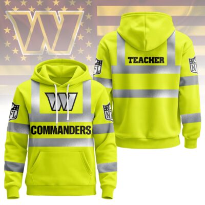 Washington Commanders | Premium NFL Teacher Safety Hi Vis Hoodie