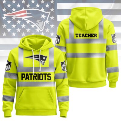 New England Patriots | Premium NFL Teacher Safety Hi Vis Hoodie
