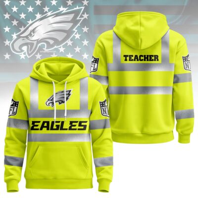 Philadelphia Eagles | Premium NFL Teacher Safety Hi Vis Hoodie