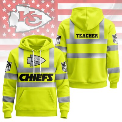 Kansas City Chiefs | Premium NFL Teacher Safety Hi Vis Hoodie