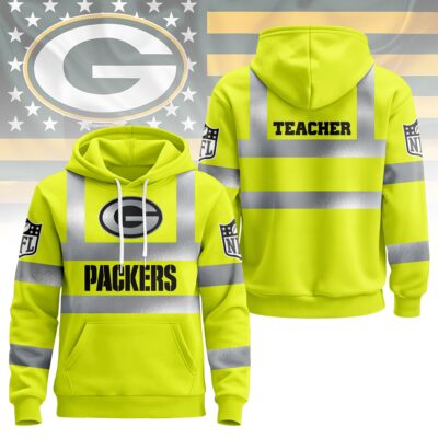 Green Bay Packers | Premium NFL Teacher Safety Hi Vis Hoodie