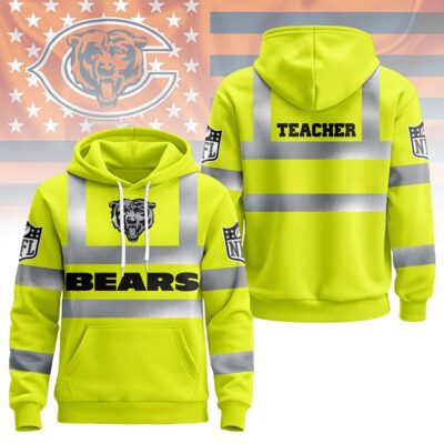 Chicago Bears | Premium NFL Teacher Safety Hi Vis Hoodie