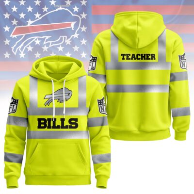 Buffalo Bills | Premium NFL Teacher Safety Hi Vis Hoodie