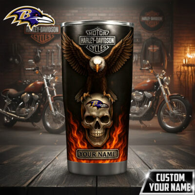 Baltimore Ravens | Premium NFL Harley Davidson Tumbler