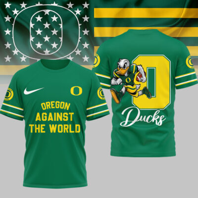 Oregon Ducks | Premium NCAA My Team Against The World T-shirt - Green