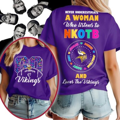 Minnesota Vikings | Premium NFL x NKOTB Fan 3D Shirt